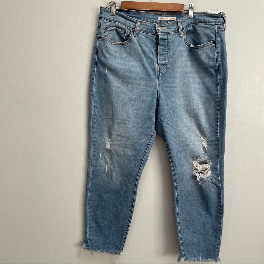 Levi’s wedgie skinny jeans denim size 18W button fly
